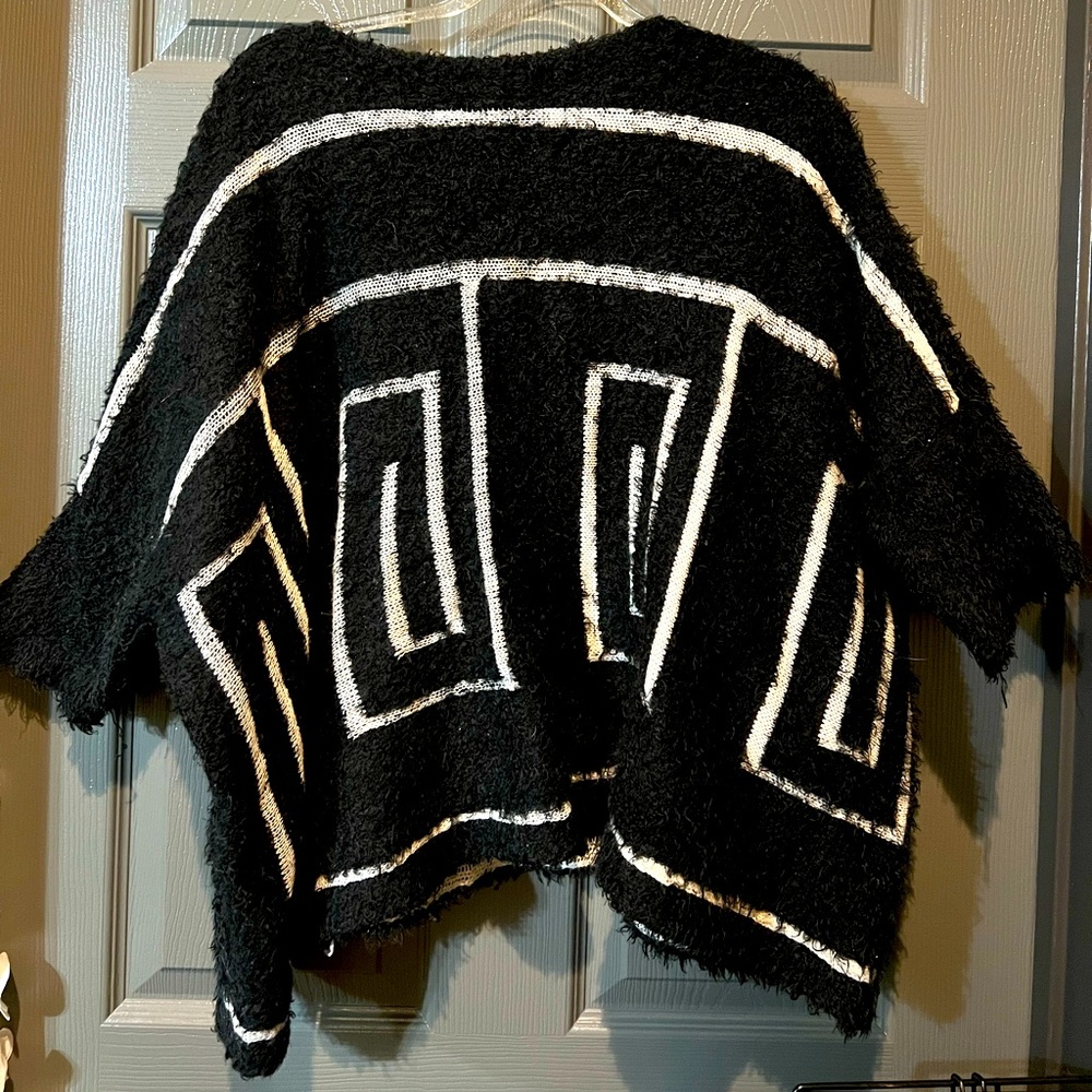 Dolman style poncho/sweater